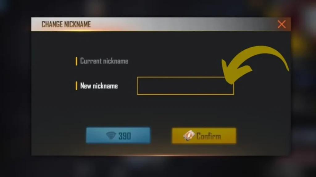 Invisible Name in Free Fire