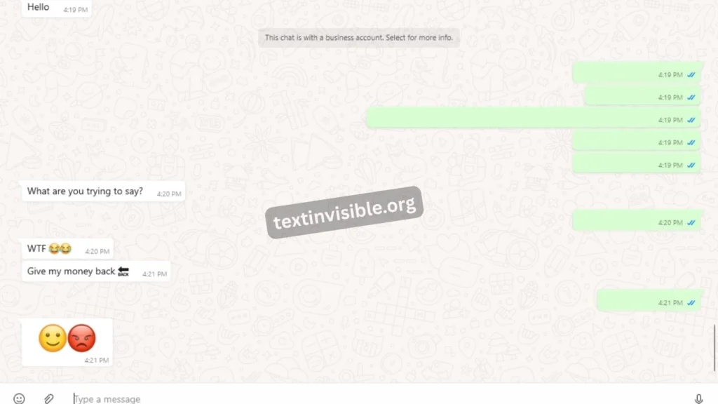 Invisible Text Generator In Whatsapp