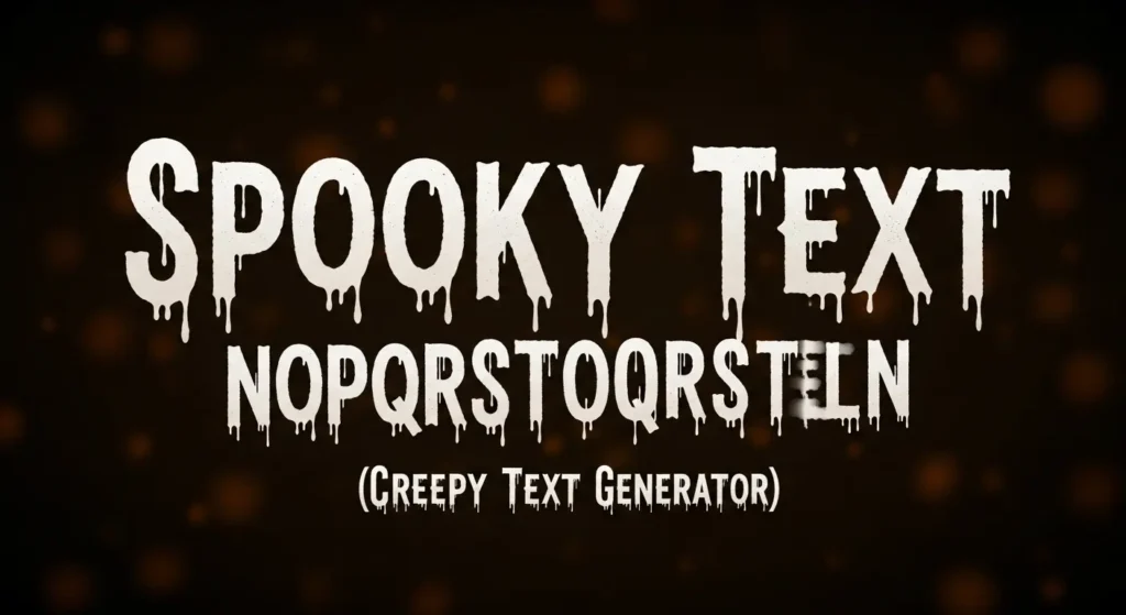 Spooky Text Generator