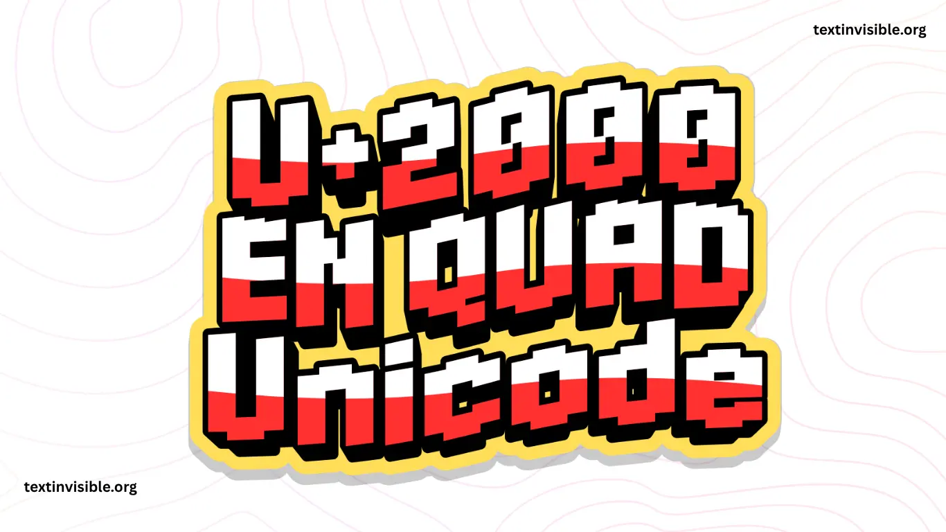 Copy EN QUAD U+2000 Unicode
