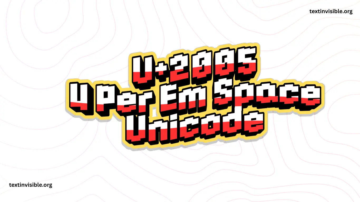 Copy Four-Per-Em Space (U+2005) – Quarter Em Width