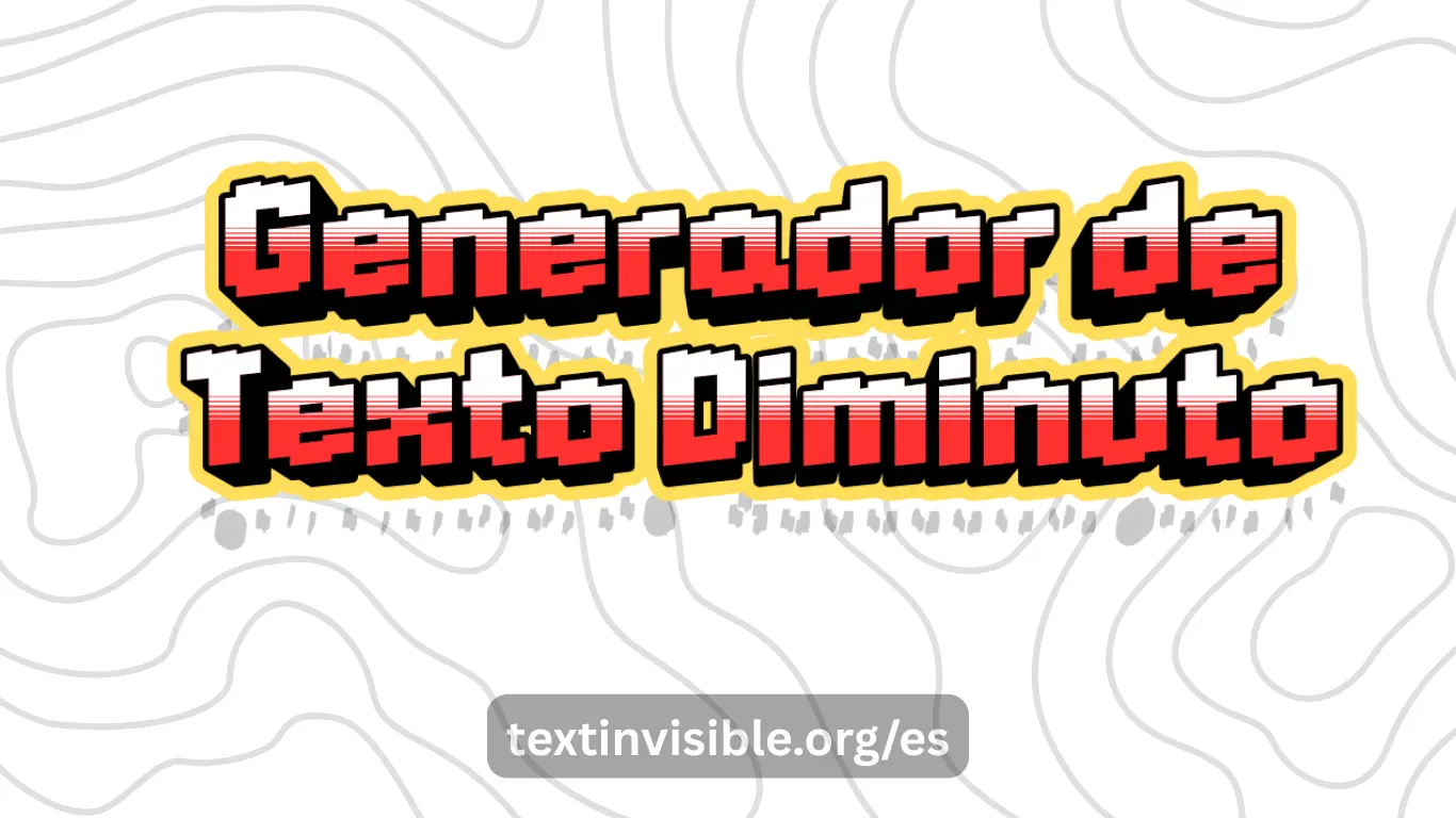 Generador de Texto Diminuto: Superíndice, Subíndice y Small Caps