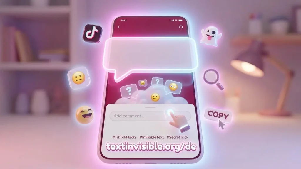 Leeres Zeichen auf Tiktok