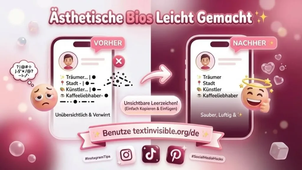 Unsichtbarer Text in WhatsApp und Messenger